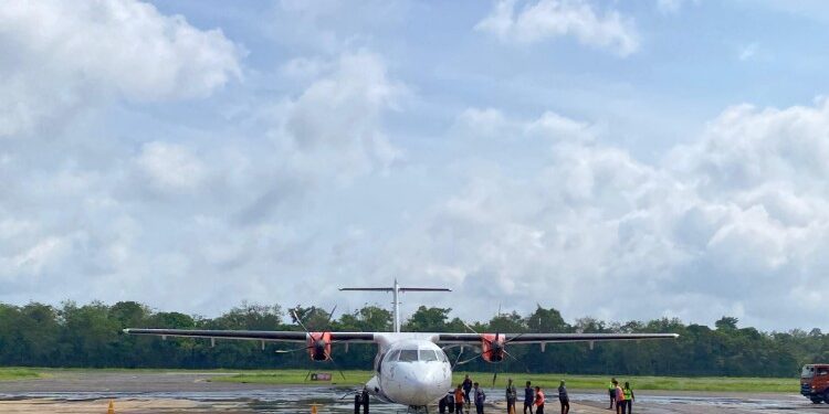 Foto:IST/MATA KALTENG - Suasana Bandara H Asan Sampit.