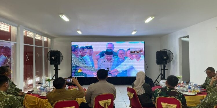 FOTO: IST/MATA KALTENG - Peresmian operasionalisasi 1.061 KDMP seluruh Indonesia oleh Presiden Republik Indonesia secara virtual di KDMP Desa Eka Bahurui, Kecamatan Mentawa Baru Ketapang, Sabtu 16 Mei 2026.