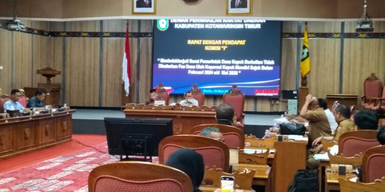 Foto:IST/MATA KALTENG - Rapat Dengar Pendapat (RDP) lintas komisi antara Komisi I dan Komisi II DPRD Kabupaten Kotawaringin Timur (Kotim), 18 Mei 2026.