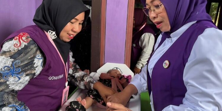 Foto:IST/MATA KALTENG - Penggerakan Masyarakat Gerakan Posyandu Aktif Tingkat Kabupaten Kotim Tahun 2026 di Posyandu Siklus Hidup Desa Bangkuang Makmur.