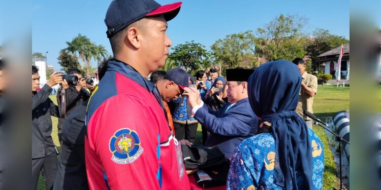 Foto:IST/MATA KALTENG - Peresmian Relawan Pemadam Kebakaran (REDKAR), 1 Juni 2026.