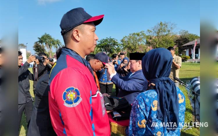 Foto:IST/MATA KALTENG - Peresmian Relawan Pemadam Kebakaran (REDKAR), 1 Juni 2026.