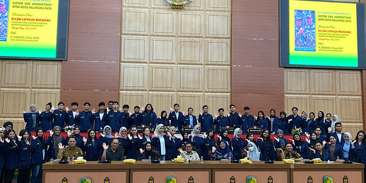 FOTO: NRA/MATAKALTENG - DPRD Kota Palangka Raya Terima Kuliah Lapangan Mahasiswa UMP.