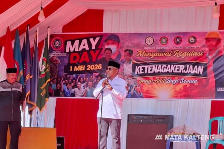 Wabup Hadiri Peringatan Hari Buruh Internasional