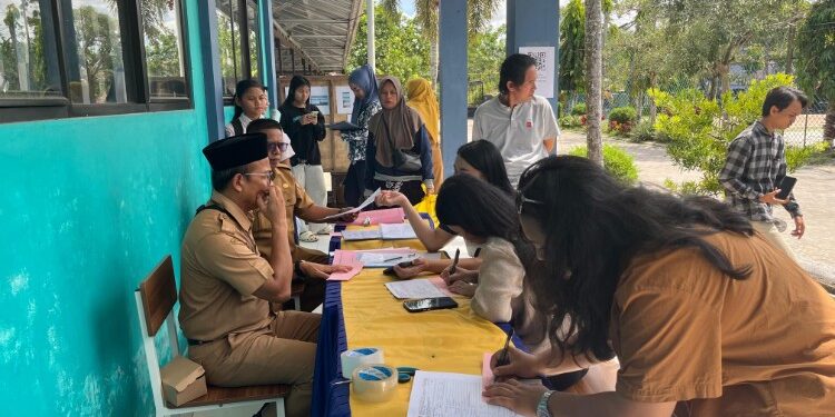 Foto:IST/MATA KALTENG - Suasana SPMB di SMAN 2 Sampit.