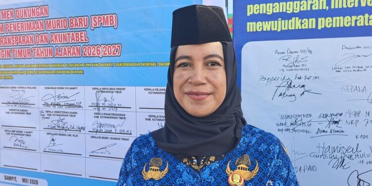 Foto:Kepala Dinas Pendidikan Kabupaten Kotawaringin Timur, Yolanda Lonita Fenisia.