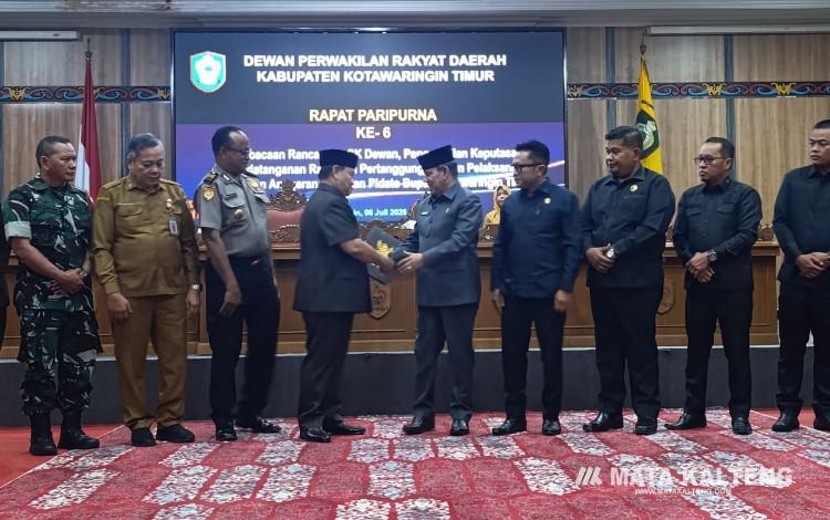 Foto:IST/MATA KALTENG - Rapat Paripurna Ke-5 Masa Persidangan III Tahun 2026, Senin 6 Juli 2026.