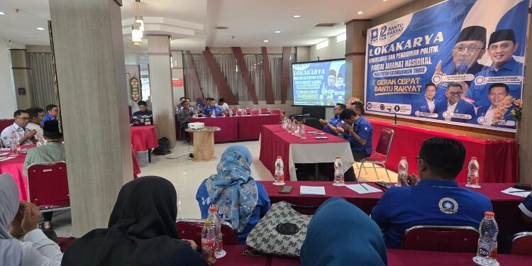 FOTO: IST/MATAKALTENG - Pelaksanaan lokakarya, konsolidasi dan pendidikan politik Partai Amanat Nasional Kabupaten Kotawaringin Timur, Minggu 19 Juli 2026 di Hotel Grand Sampit.
