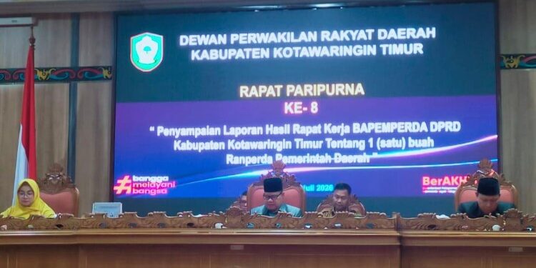 Foto:IST/MATA KALTENG - Rapat penyampaian hasil Rapat Bapemperda DPRD Kotim.