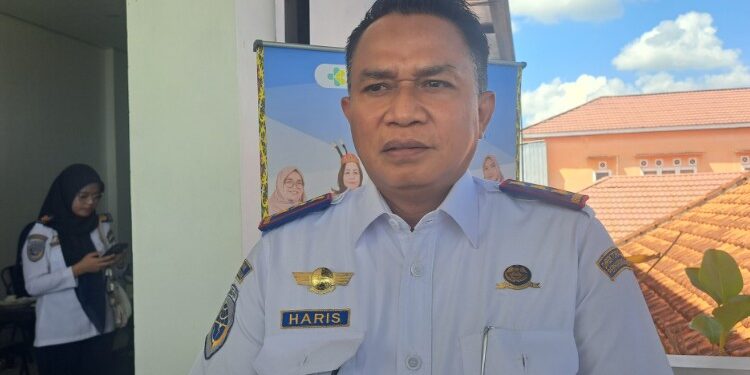 Foto:Kepala Kantor Unit Penyelenggara Bandar Udara (UPBU) Kelas II H. Asan Sampit, Abdul Haris.