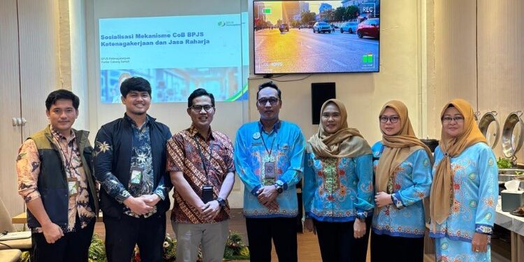 Foto:IST/MATA KALTENG - Sosialisasi Penanganan Kecelakaan Kerja, BPJS Ketenagakerjaan dan Jasa Raharja.